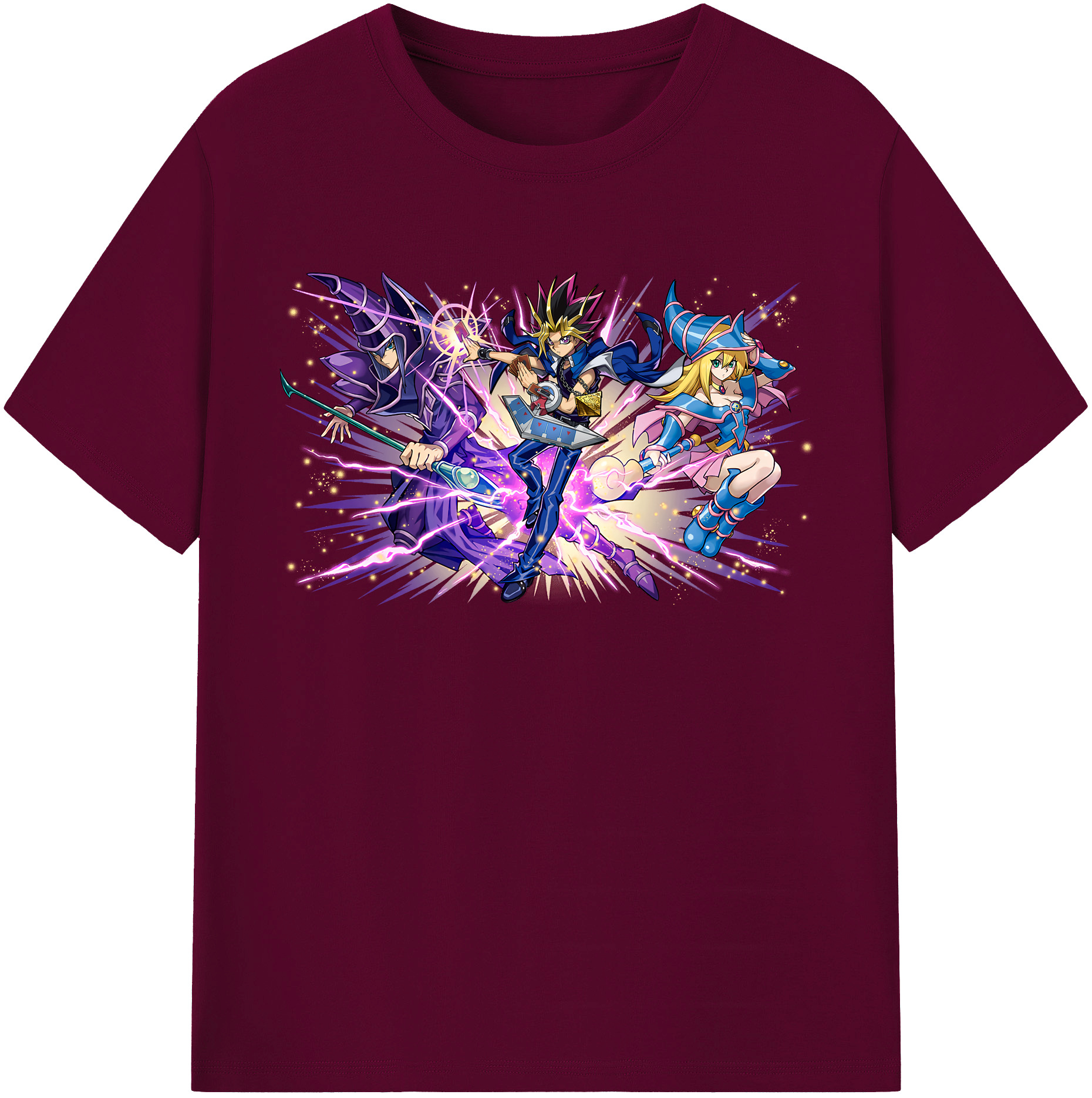 （画像用） 遊☆戯☆王 Yu-Gi-Oh! レディースカジュアルプリントTシャツ（綿100％）